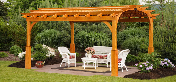 Cedar Wood Pergola Installation in West Hills, CA