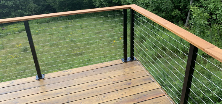 Installing Deck Cable Railing in West Hills, CA